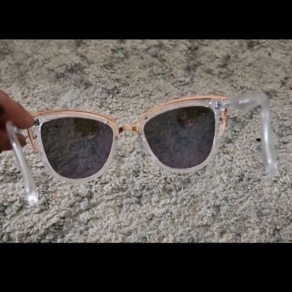 Quay Womens My Girl Pink Mirrored Lens With Clear Frame Summer Festival Sunglass main image 6